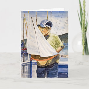 Birthday Boy with Sailboat Card