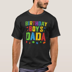Birthday Boy's Dada Blocks Master Builder Brick Bu T-Shirt