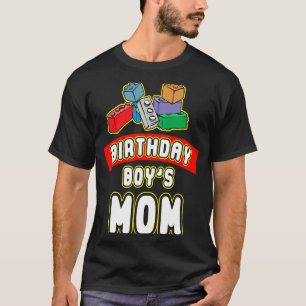 Birthday Boy's Mum Building Blocks  4 T-Shirt