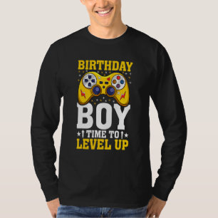 Birthday boys Time to Level Up Video Game Birthday T-Shirt
