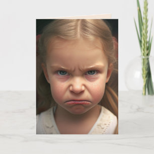 BIRTHDAY BRAT FUNNY CARD FOR HER 