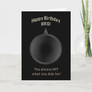 BIRTHDAY - BRO - GUN - AIM CARD