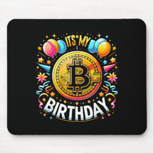 Birthday Btc Crypto Birthday Bitcoin B-Day Hodler Mouse Pad