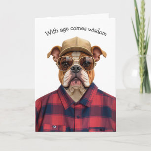Birthday Bulldog Humour Card