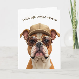 Birthday Bulldog Humour Card