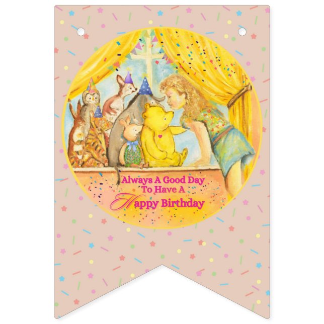 Birthday Bunting - Happy Birthday  (Second Flag)