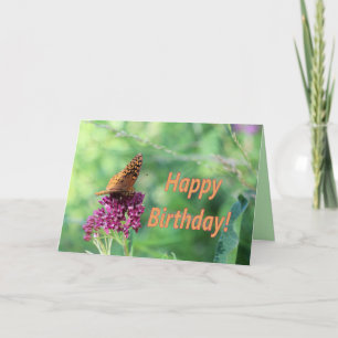 Birthday butterfly card