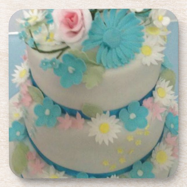 Birthday cake 1 coaster (Front)