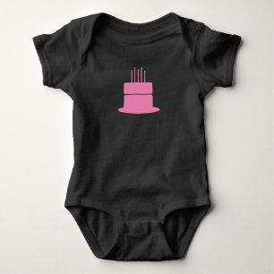 Birthday Cake Any Colour Baby Bodysuit