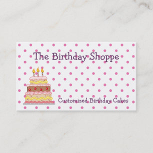 Birthday Cake Business Cards