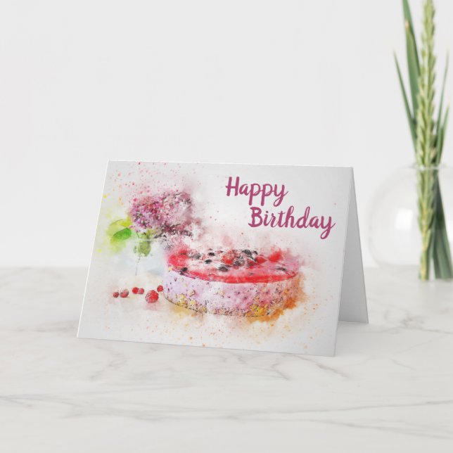 Birthday Cake Card (Front)