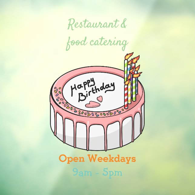 Birthday cake cartoon illustration (Sheet 3)