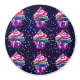 Birthday Cake Ceramic Knob