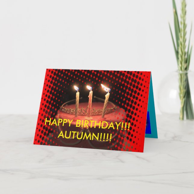 Birthday Cake Close up Birthday Card (Front)