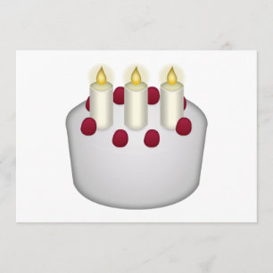 Birthday Cake - Emoji Card
