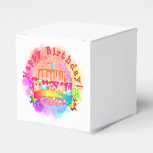 Birthday Cake Favor Box - HAMbWG