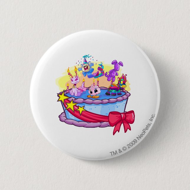 Birthday Cake Group Shot 6 Cm Round Badge (Front)