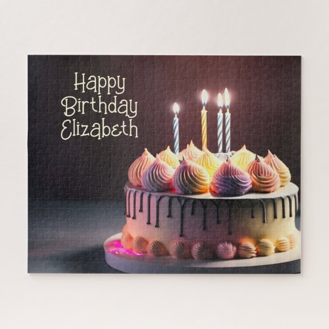 Birthday Cake Jigsaw Puzzle (Horizontal)