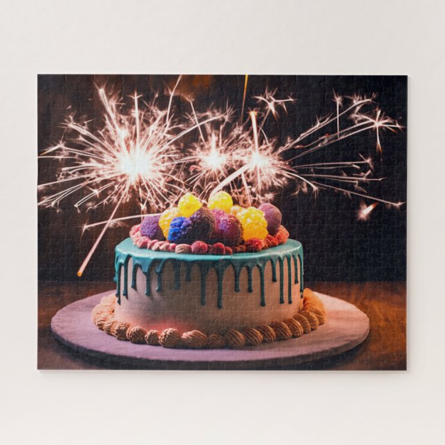 Birthday Cake Jigsaw Puzzle (Horizontal)