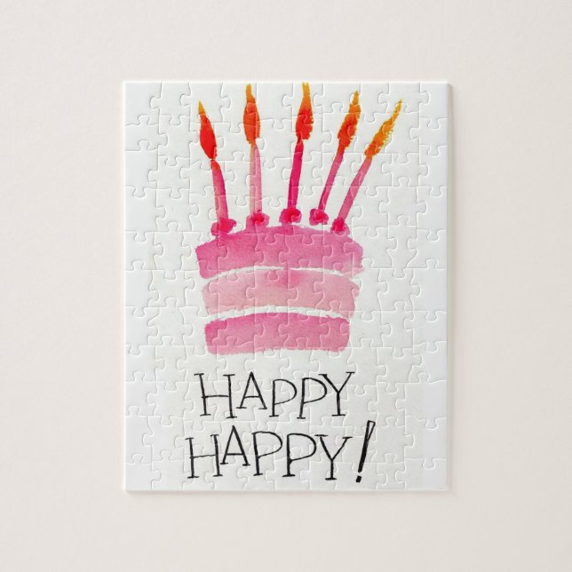 birthday cake jigsaw puzzle (Vertical)