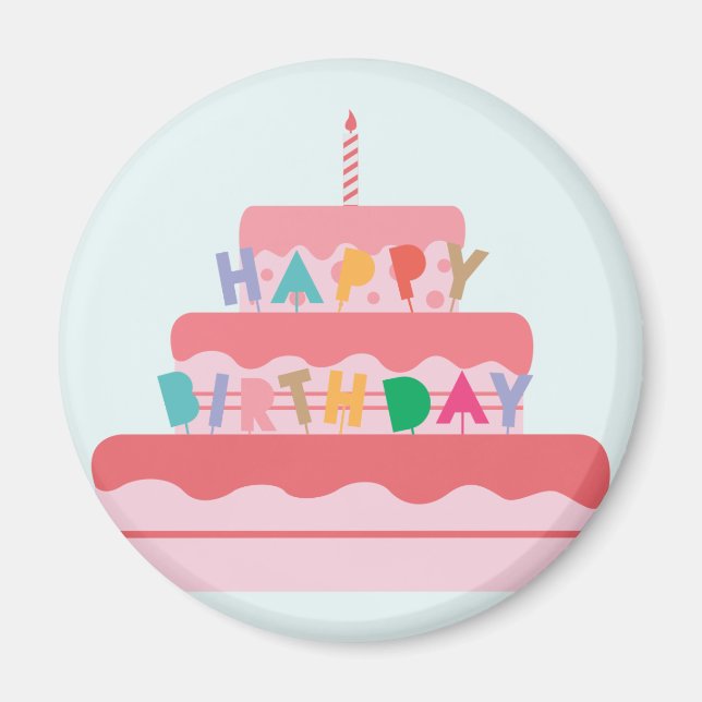Birthday Cake Magnet (Front)