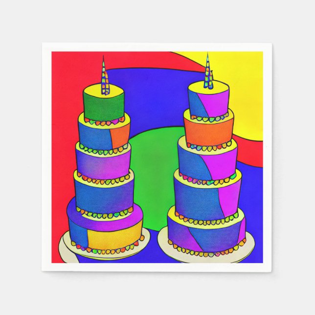 Birthday Cake Napkins (Front)