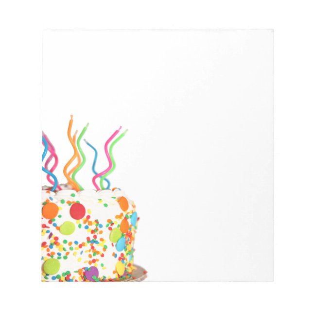 Birthday Cake Notepad (Front)