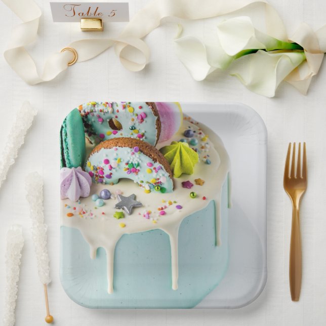 Birthday Cake Paper Plate (Wedding)