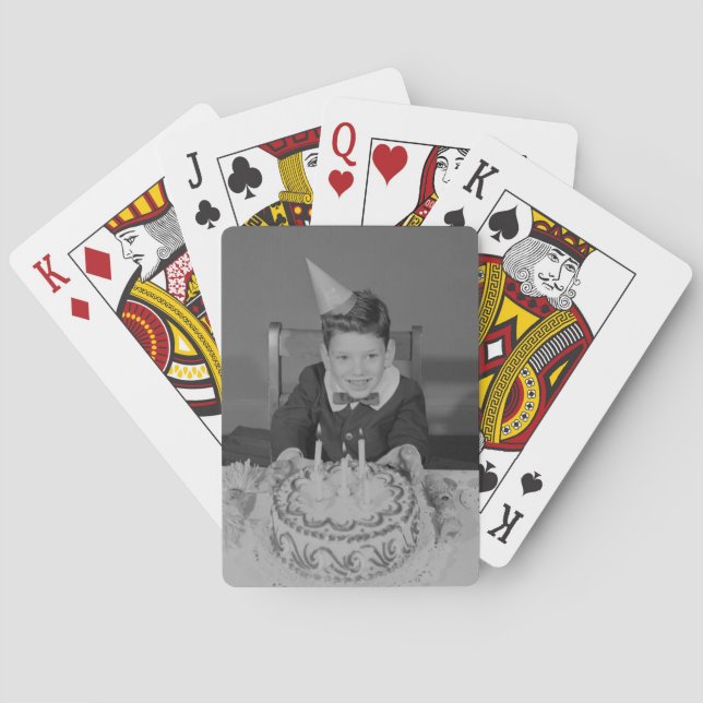 Birthday Cake Playing Cards (Back)