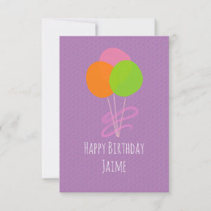 Birthday Cake Pops Sprinkles Colourful Card