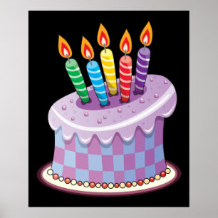 Birthday Cake Poster