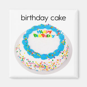 Birthday Cake Refrigerator Magnet