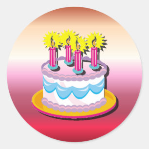Birthday Cake Sticker