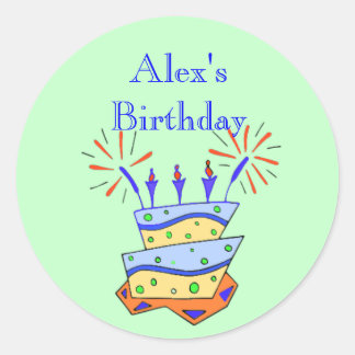 Birthday Cake Sticker