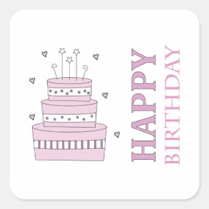 Birthday Cake Sticker