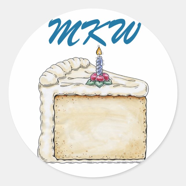 Birthday Cake Sticker - SRF (Front)