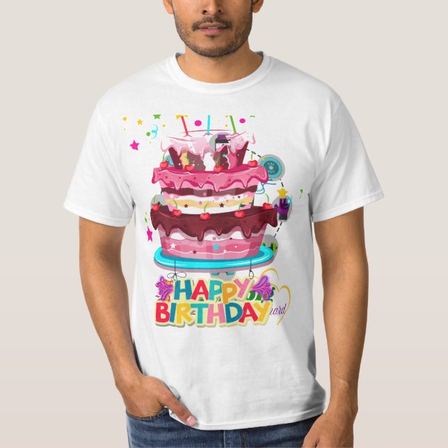 birthday cake T-Shirt (Front)