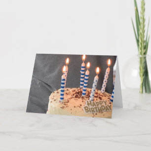 Birthday Cake with Candles Card
