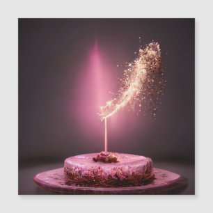 Birthday cake with sparkler  