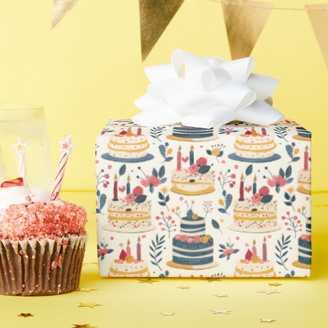 Birthday Cake Wrapping Paper (Birthday Party)