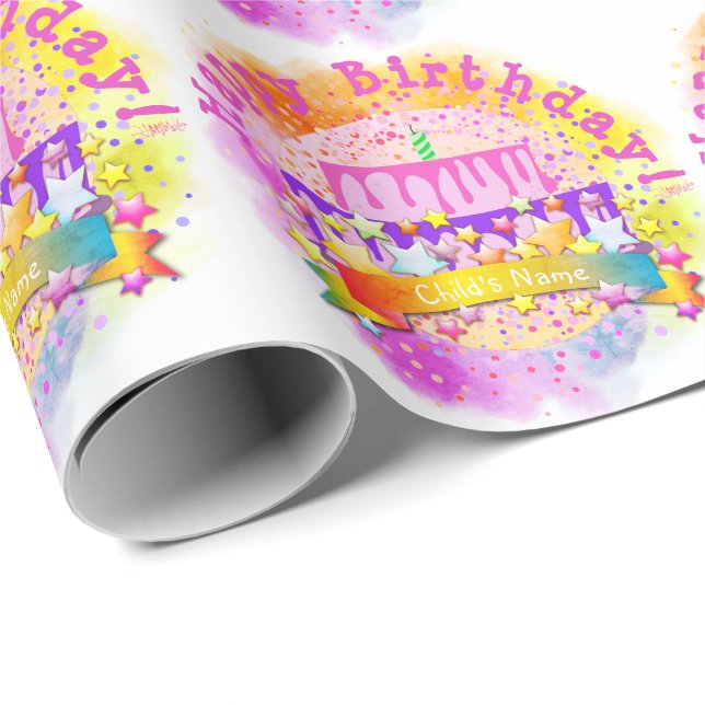 Birthday Cake Wrapping Paper - HAMbWG (Roll Corner)