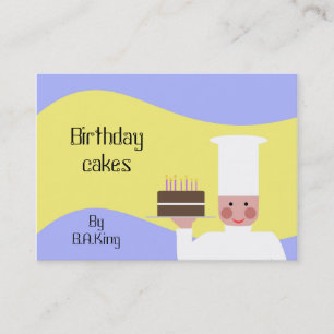 Birthday cakes By B.A.King Business Card