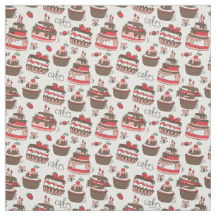 Birthday Cakes Fabric