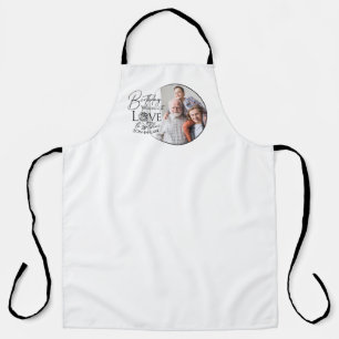 Birthday Calligraphy Photo Design For Son In Law Apron
