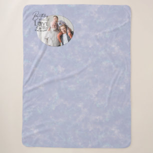 Birthday Calligraphy Photo Design For Son In Law Sherpa Blanket