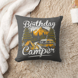 Birthday Camper Camping Camper Lover Cushion