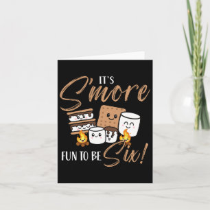 Birthday Campfire Marshmallow It's S'more Fun To B Card
