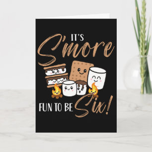 Birthday Campfire Marshmallow It's S'more Fun To B Card