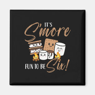 Birthday Campfire Marshmallow It's S'more Fun To B Magnet