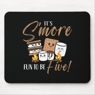 Birthday Campfire Marshmallow It's S'more Fun To B Mouse Pad